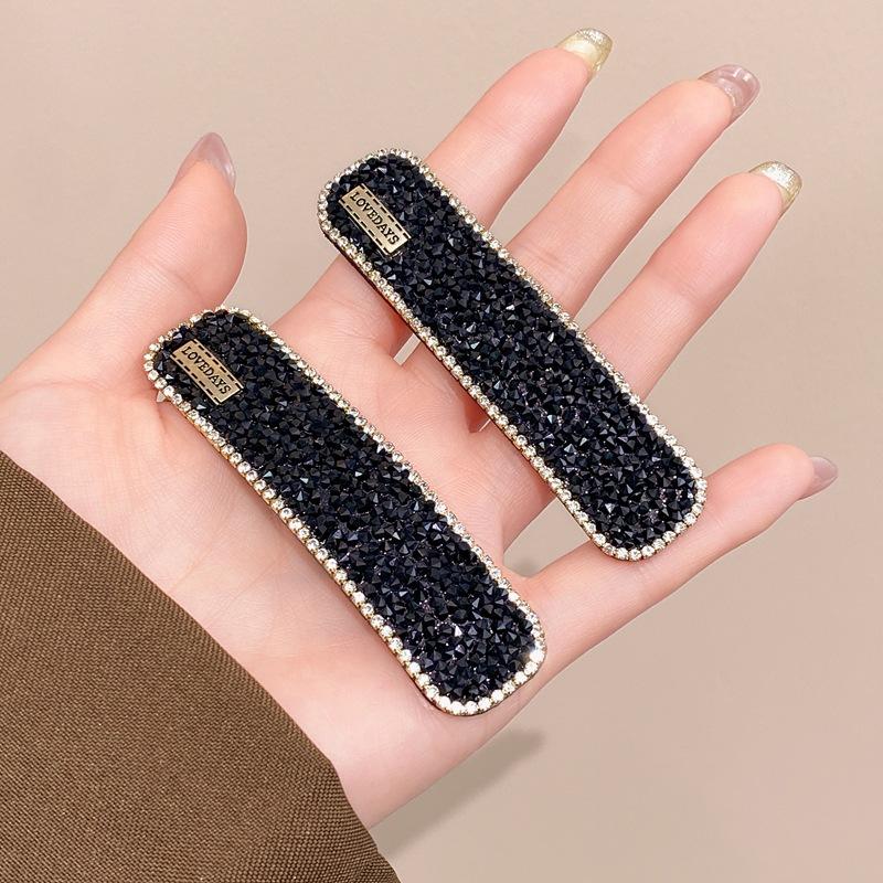 Full Diamond High-End Hairpin Edge Clip Fashion Temperament Forehead Bangs Clip Simple And Versatile Bb Clip Break Hair Accessories