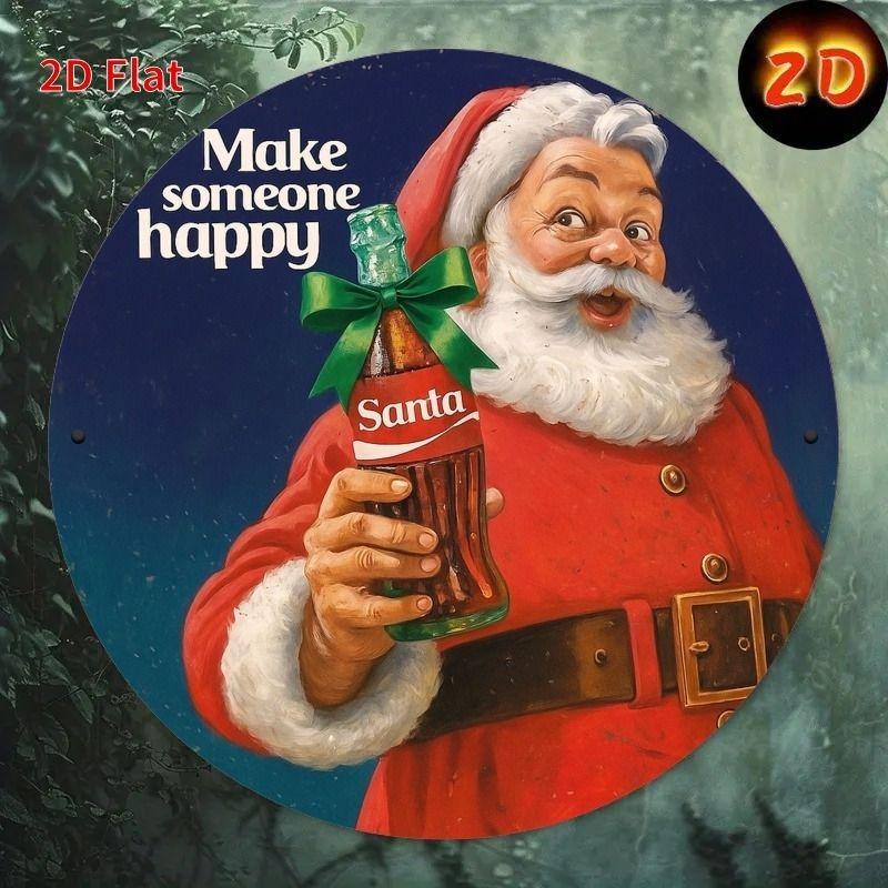 2D Flat Hanging Decorative Metal Sign Hand Painted Art