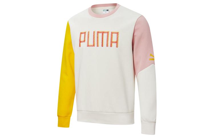 PUMA Sweatshirts Unisex Smoke Gray Crew Neck Moderate Regular 532180-05 L