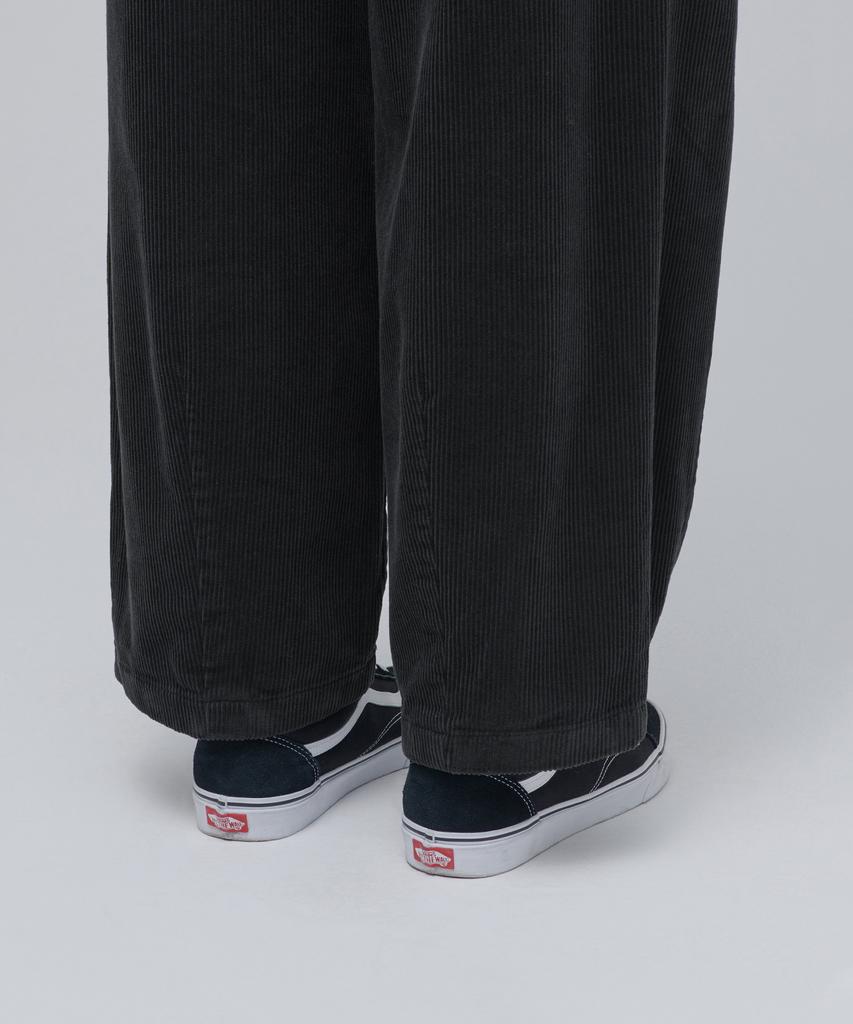 MUSINSA STANDARD Corduroy Wide Balloon Pants [Dark Gray]