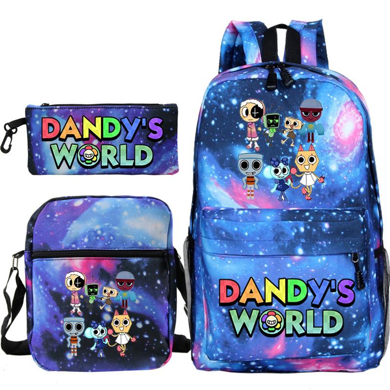 New Dandy's World Game Merchandise Cartoon Print Children's Backpack Cross-border Large-capacity Student Schoolbag