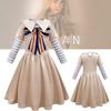 M3gan Girls' Halloween Costume Dress For Cosplay Polyester Fabric Available In Multiple Sizes