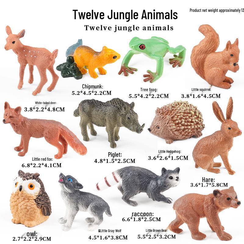 Mini Animal Growth Cycle Toys: Butterfly, Rooster, Ant, Frog, Sea Turtle, Dragonfly