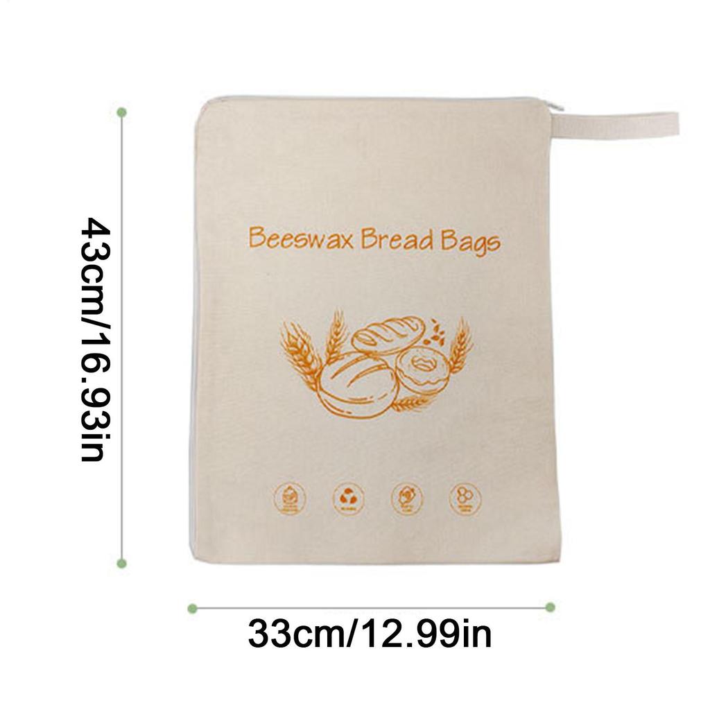 1PC Bread Bag Reusable zip Bag For Loaf Artisan Bread Storage Bag Food Storage Bag Bread Storage Bag Removable Washable Bag