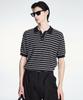 Tienjiti Striped Polo Washable Knit (Black) Tnsw6E202Bk