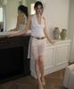 Yuhili Mesh Lace Skirt / White