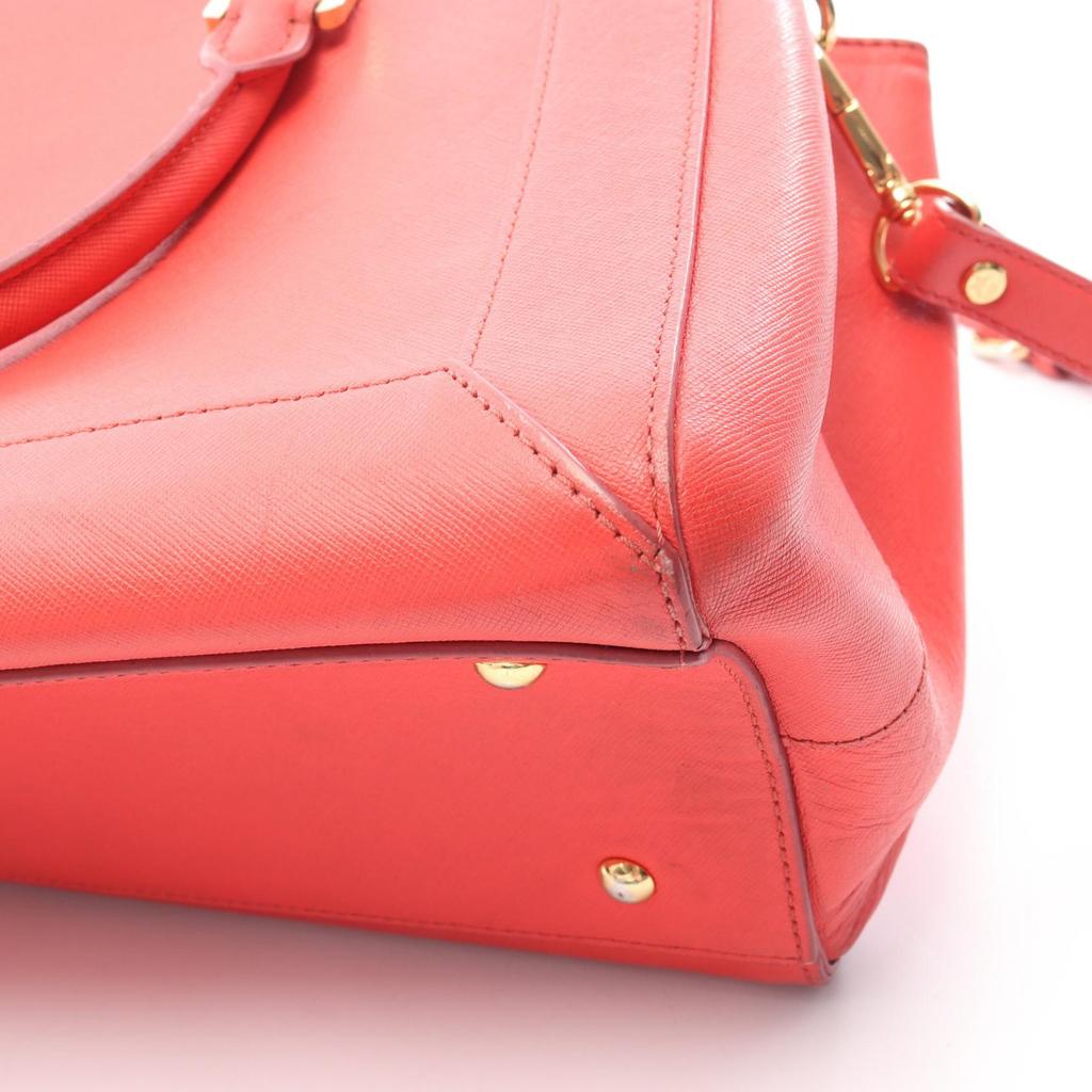 Used MCM Tote Bag Leather Red Used Women
