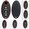 Silicone Key Case For Nissan Tiida Qashqai J11 J10 Micra Kicks Altima X-Trail Fuga Navara Leaf Note Sentra Murano Car Key Cover