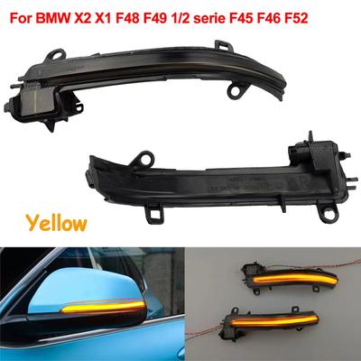LED Dynamisches Blinkerlicht Fließendes Zweifarbiges Wasser Rückspiegel Blinker Blinklicht Für BMW F48 F49 F45 F46