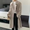 Autumn New Medium and Long Trench Coat Men's Korean Version Trend Over the Knee Loose Handsome Coat