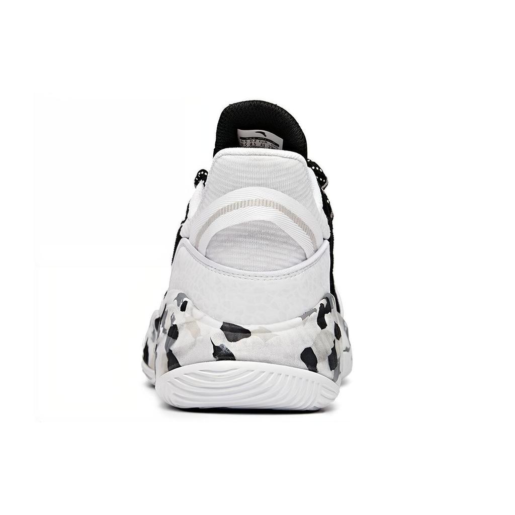Anta Low Top Basketball Shoes Men's Black White 112031606-2