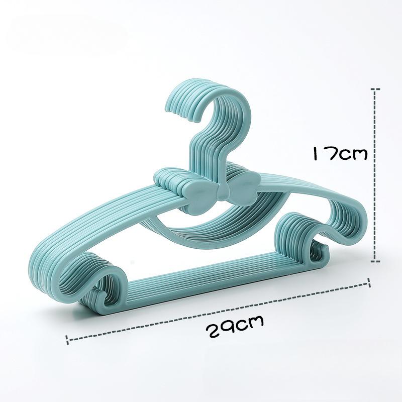 New 5/10 PCS Portable Clothes Hanger Kids Children Toddler Baby Coat Storage Plastic Hangers Hook Household Clothing Organizer