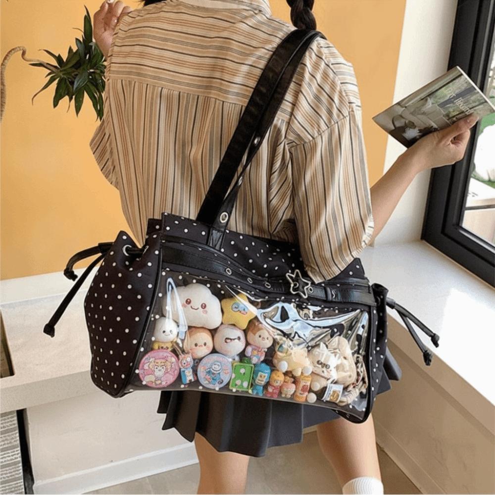 Harajuku Ulzzang Ita Bag Star Anime Tote Bag Creative Polka Dot Itabag Girl