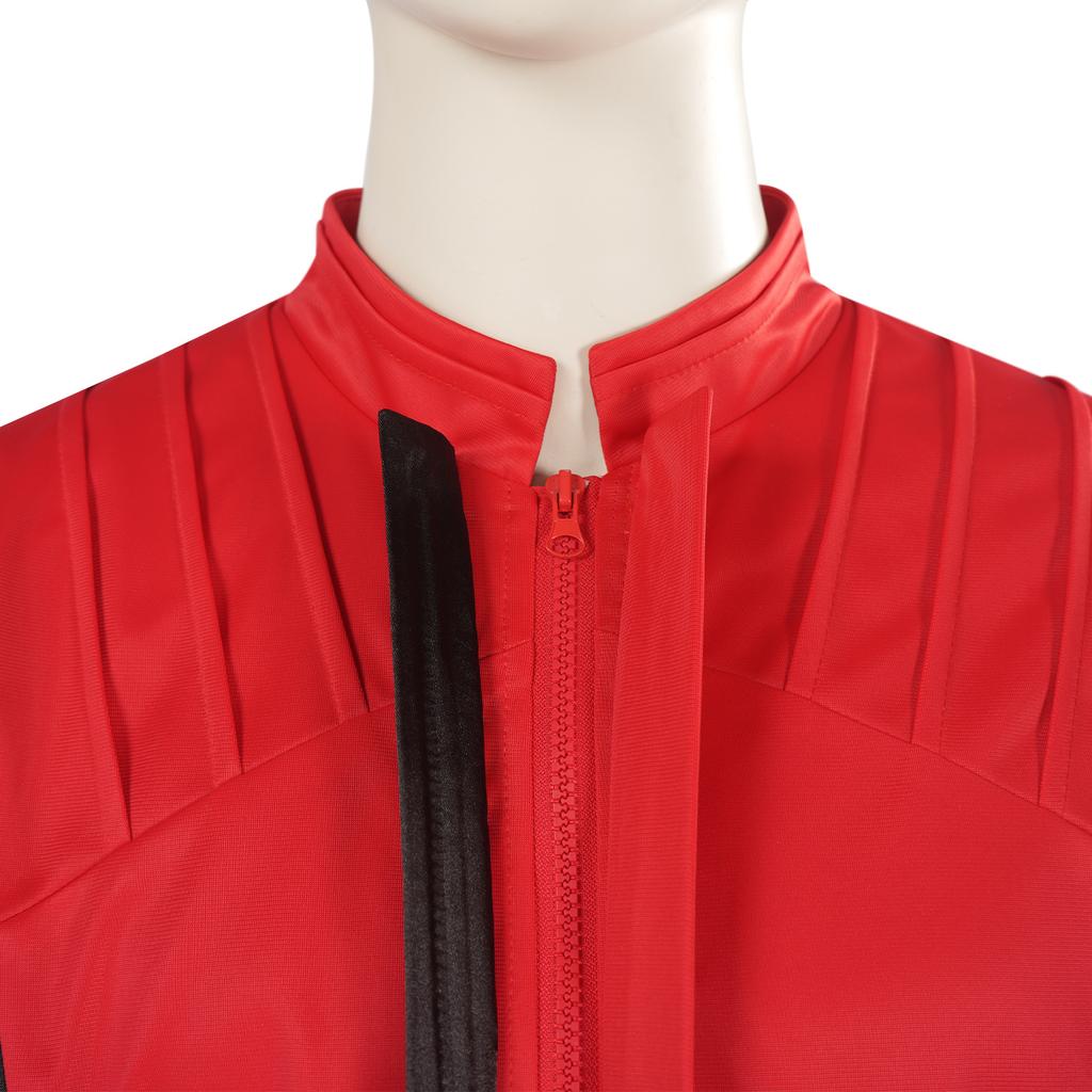 Michael Jackson Coat Pant Set Michael Scary Night Premium Overcoat Red Leather Jacket Vintage Thriller Party Cosplay Costume