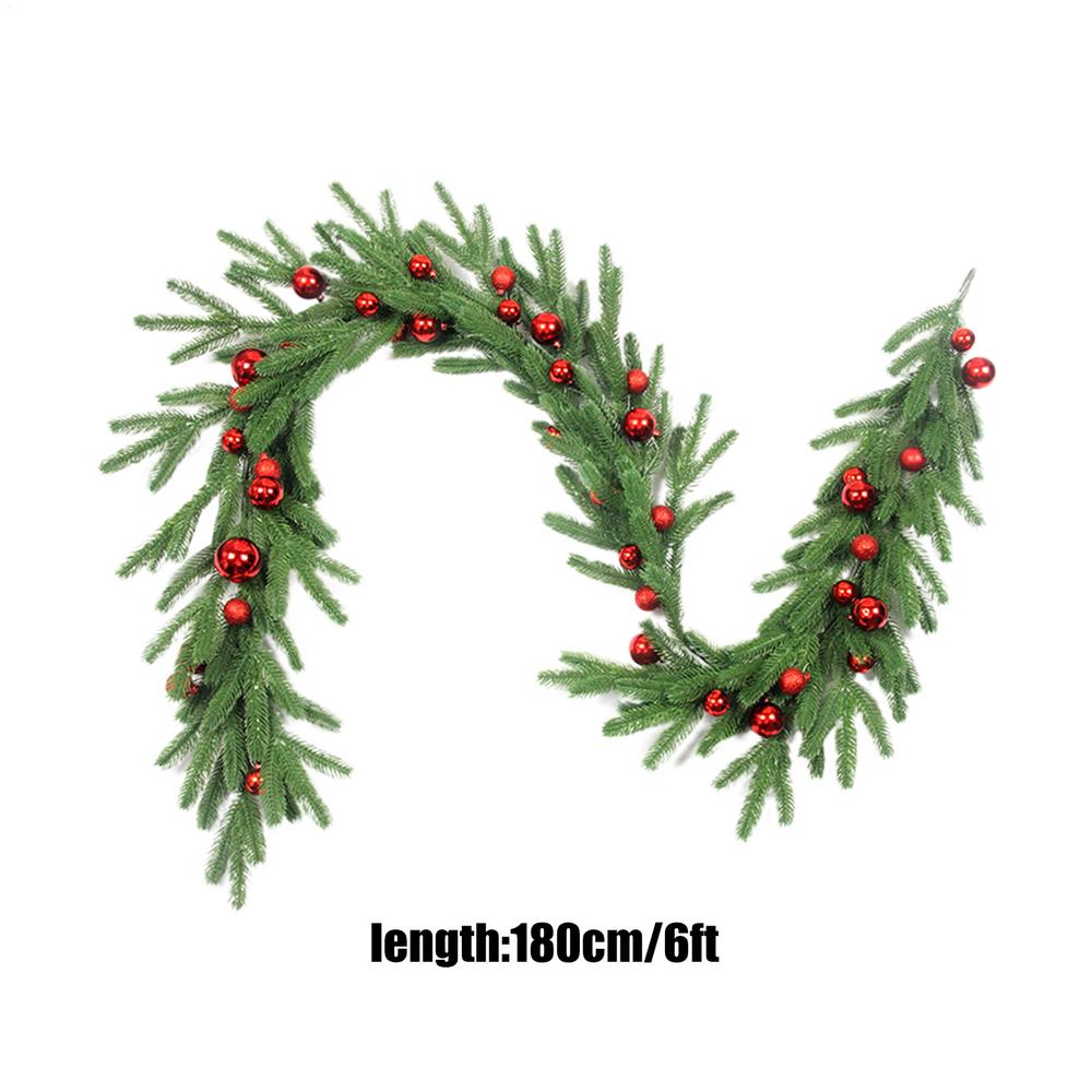 

2025 Christmas Cedar Wreath Artificial Cedar Door Wreaths Realistic Pine Tree Garland For Fireplace Tree Thanksgiving Decor