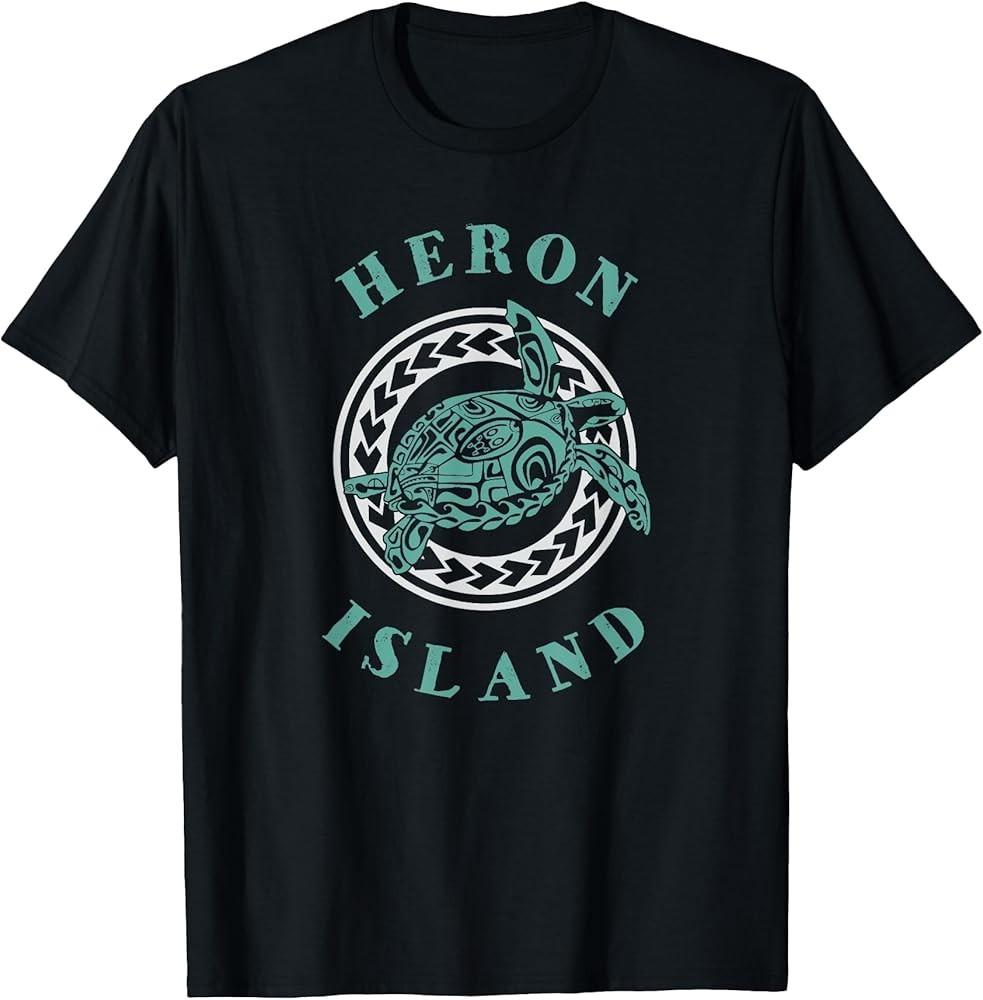 Heron Island Australia Tribal Tattoo Sea Turtle TShirt Unisex T-Shirt XL