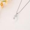 Ping An Buckle Necklace Women'S Light Luxury Retro Guochao Inlaid White Jade Pendant Necklace