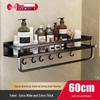 JINGRUIXIANG No-Drill Stainless Steel Bathroom Shelf