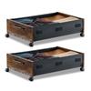 Under Bed Storage with Wheels, 650 X 460 X 180 Mm Underbed Containers, Underbed Shoes Organizer with Lockable Wheels