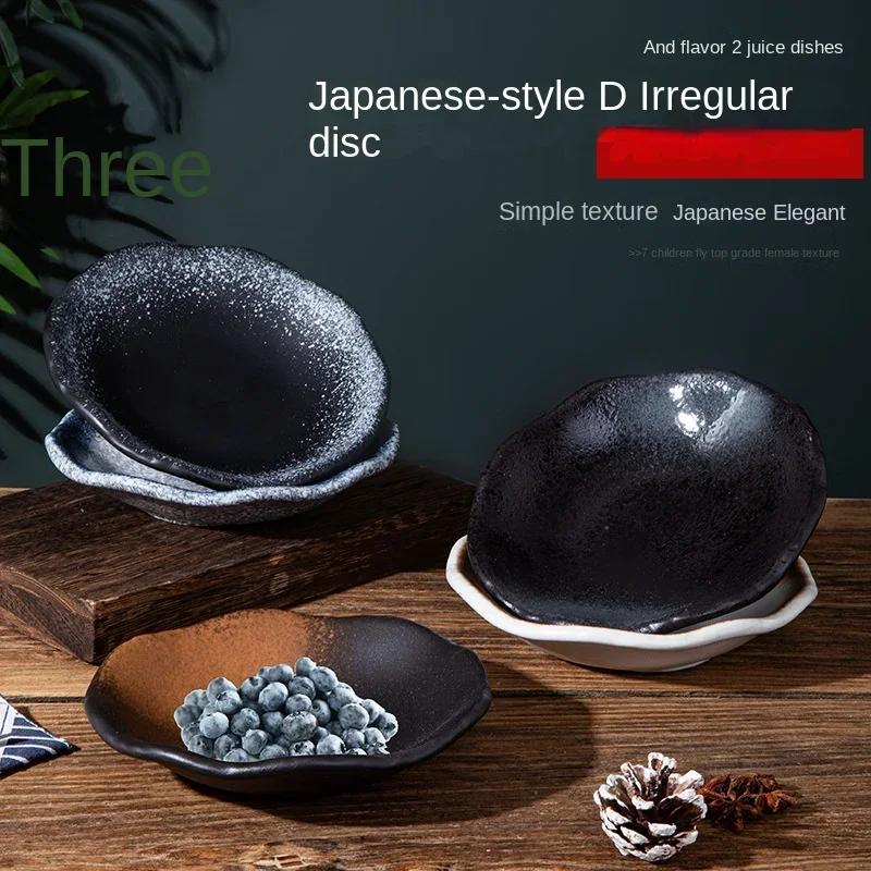 Japanese Plate Ceramic Tableware Fruit Plate  Western  Salad Vegetable Plate Fruit