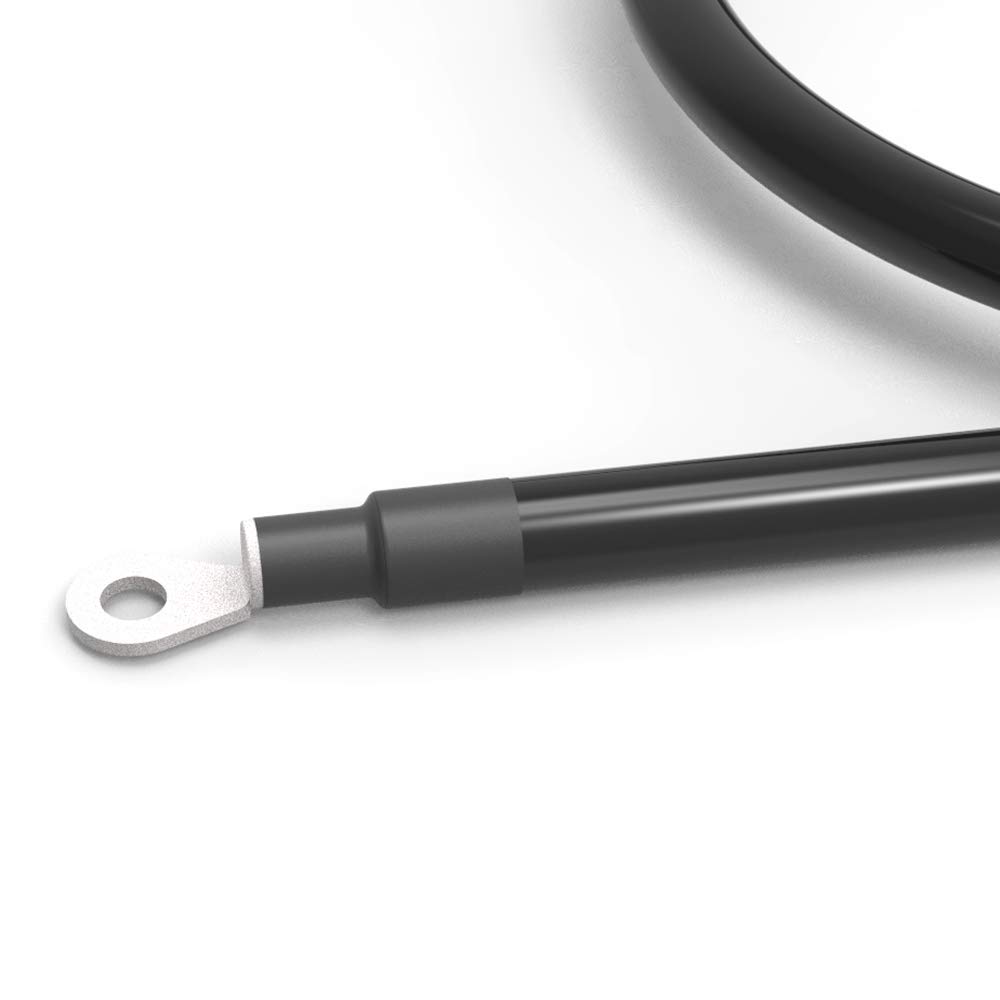 SHIERLENG 4 AWG 25mm2 100cm Red + Black Pure Copper Cable Power Inverter