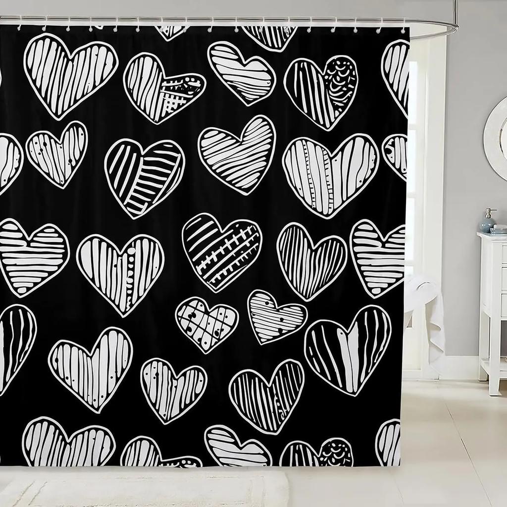 Cat Shower Curtain Japanese Style Bathroom Shower Curtain Sets for Kids Boys Girls Teens,Ocean Wave Fabric Shower Curtain