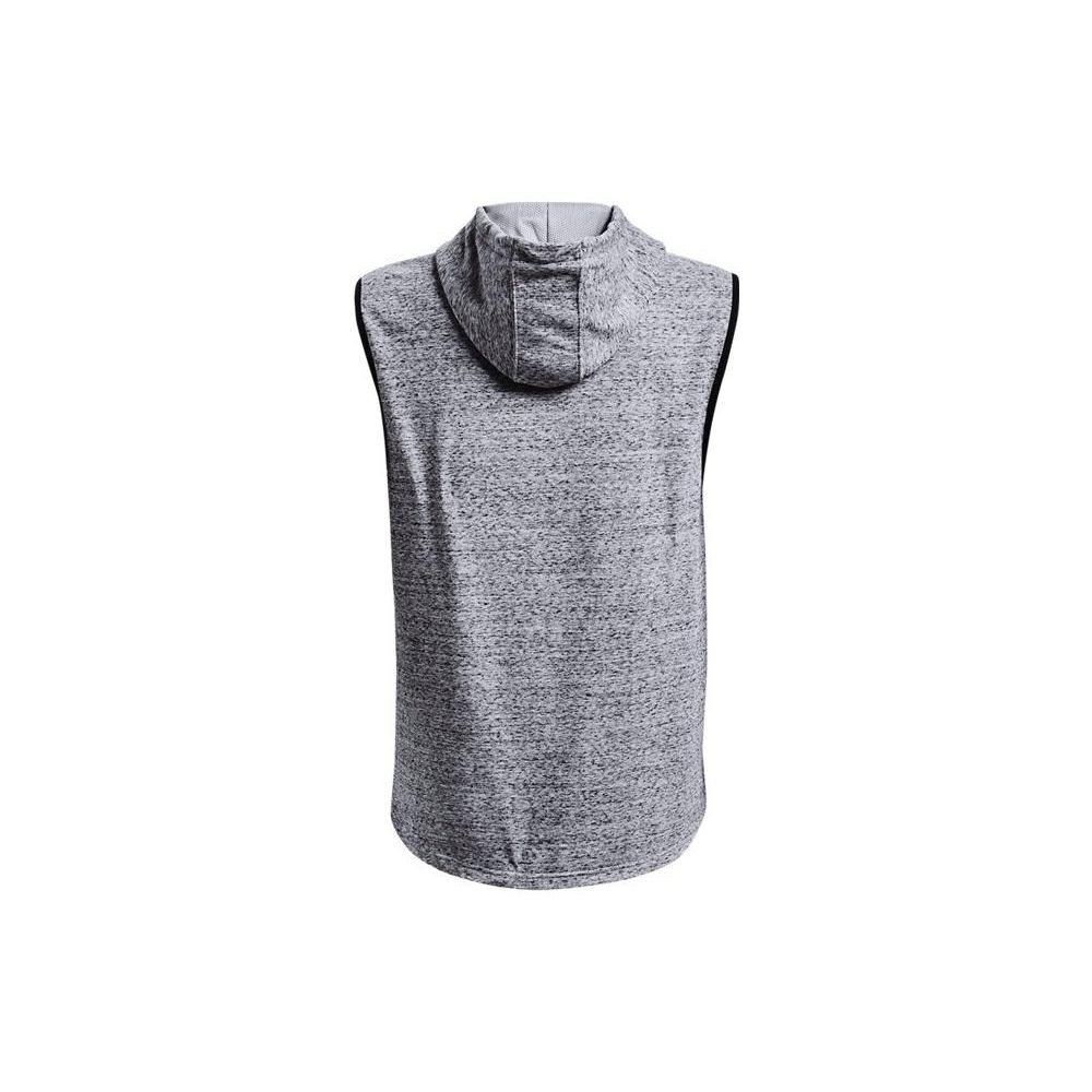 Under Armour Curry Series Geometric Pattern Logo Casual Hooded Loose Sleeveless Vest Men Vests Gray 1370270-011