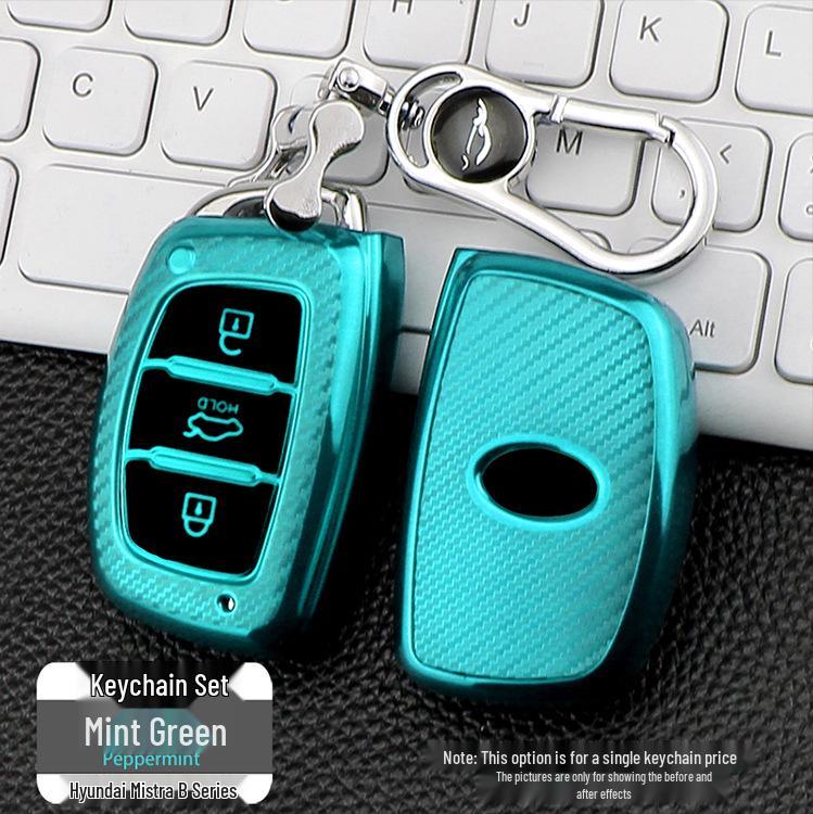 Hyundai Mistra B Carbon Fiber TPU Car Key Cover