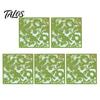 Hollow Carved Screen 5Pcs Hanging Room Divider Panel, Flower Butterfly Bird Wall Screen, Retro Square Decorative Partition Panel for Home Living