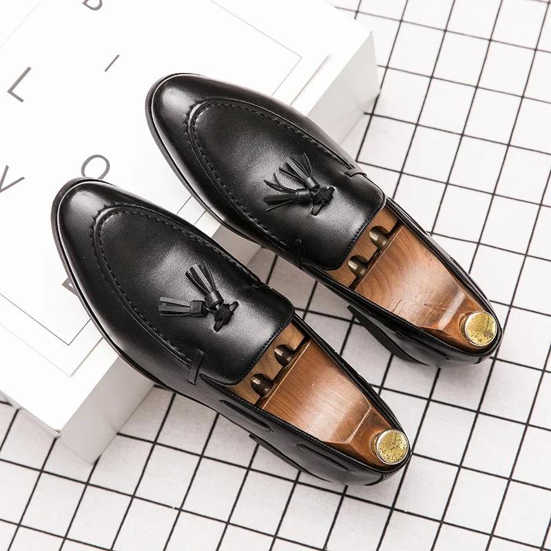 Classic Tassel Business Shoes Summer Loafers Shoes Men's Leisure Dress Loafers Fashion Outdoor Driving Shoes Famous Brand Luxury