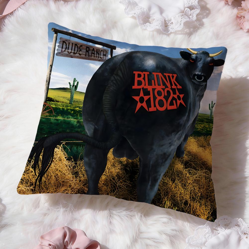b-Blink-182 band Cushion Cover Premium Comfort Reversible Pillow Cove -Two in One Design for Any Room & Car Interior