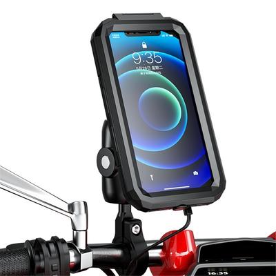 Motorcycle Phone Mount Holder Waterproof Cellphone Case Stand Support 5.5"-6.8
