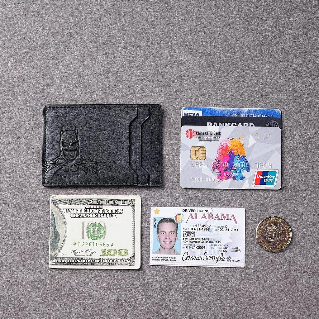 Superhero Batman Men's Multi-Slot Wallet & ID Card Holder