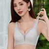 Seamless Lingerie Women's Semi-fixed Cup Gathering Bra for Breast Retraction and Anti-sagging Thin Design Without Underwire Push Up Bra
