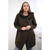 Hooded Sports Fleece Sweatshirt Casual Long-sleeved Zipper Jacket Women's Plus-size Solid Color Jacket