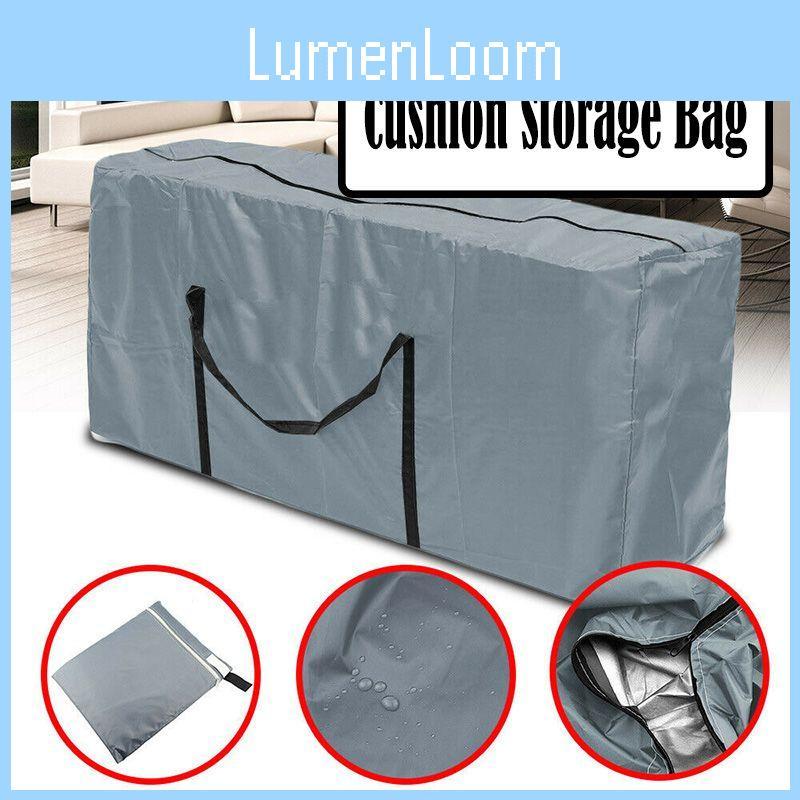 Outdoor Cushion Waterproof Cover Furniture Storage Bag Portable Protector