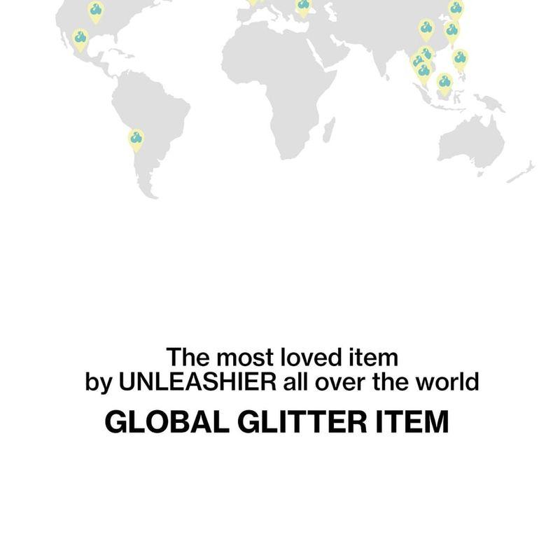 UNLEASHIA Lockerer Glitzer-Gel - 7 Farben