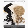 Autumn And Winter Warm Wool Hat Hand-Woven Hollow Bag Hat Women'S Ethnic Style Fringed Ear Protector Knitted Hat