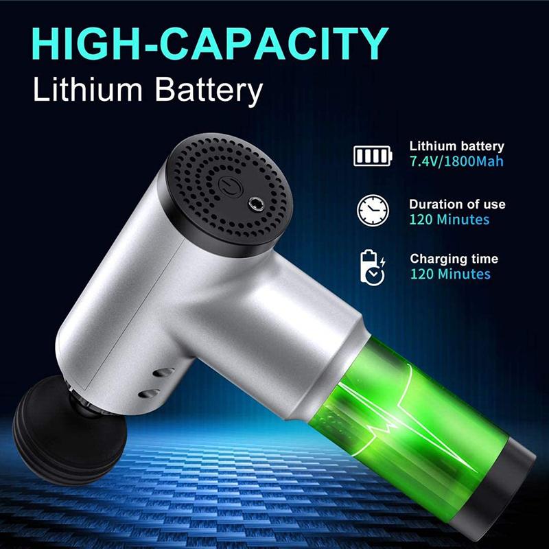 Hot Selling Portable Low Sound Deep Tissue Vibration Muscle Body Therapy Massage Tools Electric Massage Gun