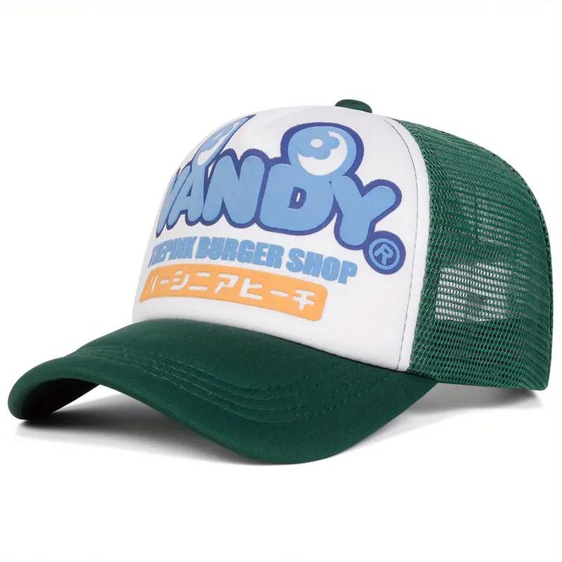 Simple New Net Cap Vandy Japanese Printed Fashion Street Hip Hop Hat Outdoor Leisure Daily Sunshade Hat Unisex Baseball Hat