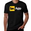 Agip Engine Oils Car Tshirt Art Pattern Printed Casual Top Tshirt