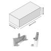 For PS5 Slim Console Base Stand Accessories Side Stand Base Horizontal Holder for Playstation 5 Slim Disc & Digital Edition