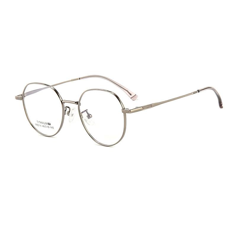 Anti Blue Light Presbyopia Glasses For Women Men Classic Metal Frame Computer Goggles Ultrafine B Titanium Black Eyewear