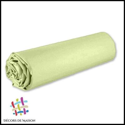Fitted Sheet - Home Decor - 90x190 Cm - Pistachio Green - Cotton - 25 Cm Bonnet