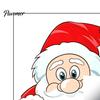 Waterproof Seasonal Window Film Christmas Static Clings, Peeking Santa Reindeer Stickers, Claus Wall Stickers No‑Glue Cartoon Decals for