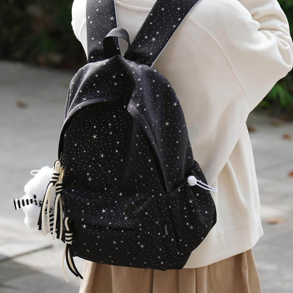 Schoolbag Small Fresh Star Schoolbag Ins New Girl Simple Junior High School Cute Primary School Student Large Capacity Backpack Backpack