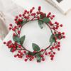 Plastic And Berries Pine Needles Wreath Decor For Festive Home And Store Display