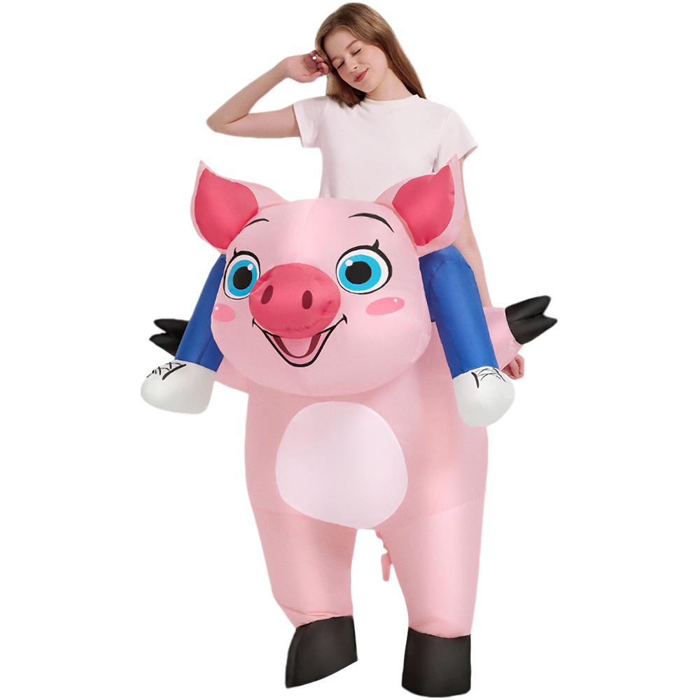 Nouveau Costume Gonflable d'Animal Cavalier Combinaisons Anime Robe Mascotte Purim Halloween Fête de Noël Costumes Cosplay pour Adulte As shown