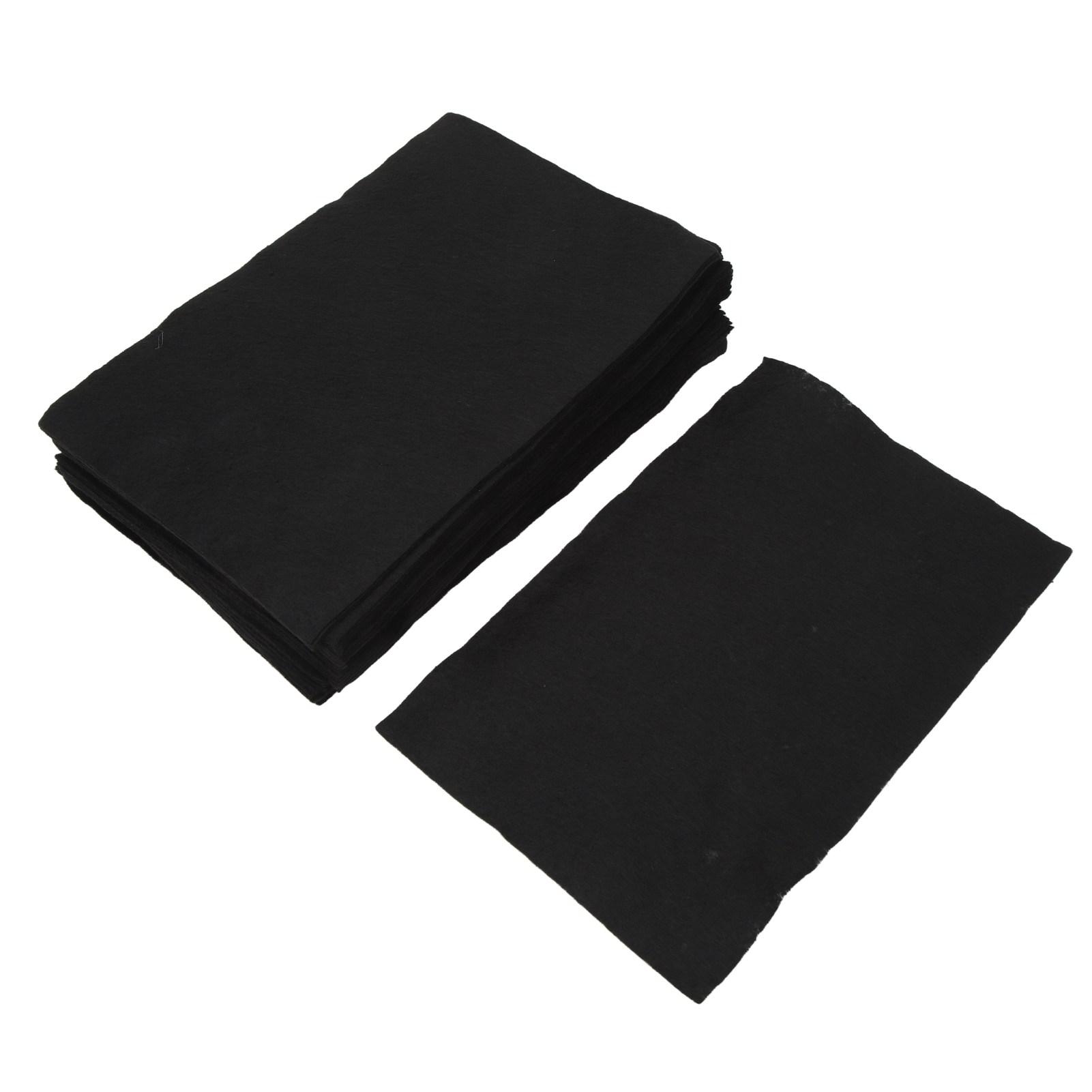

50PCS Window Glass Cleaning Cloth Thickened Mirror Cleaning Towels For Rv Yacht Black 20cm X 30cm 7.9 X 11.8in