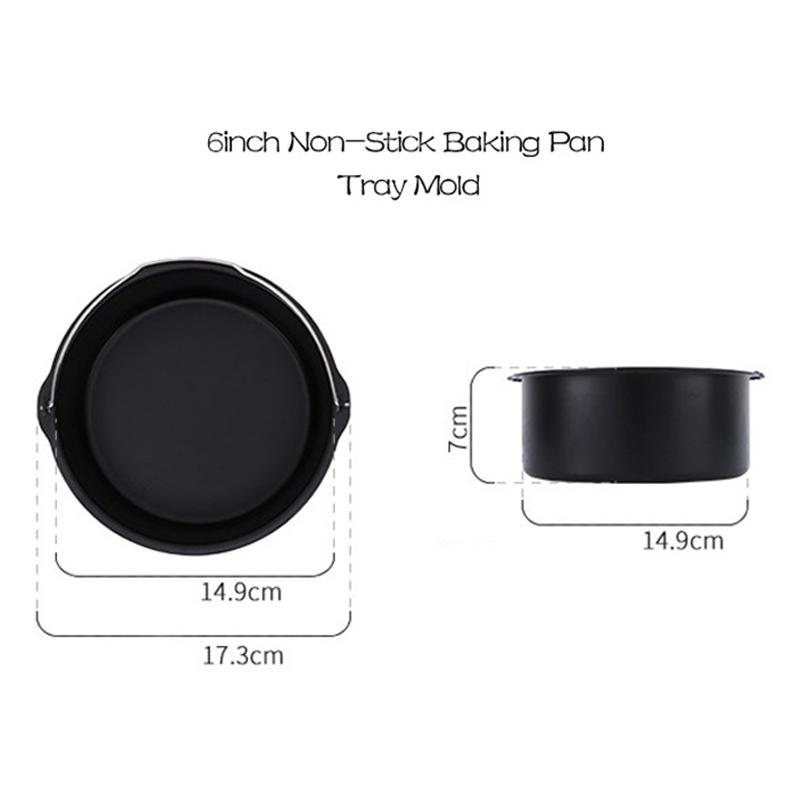 

6/7/8 дюймов круглые формы для кексов антипригарный противень форма для выпечки из углеродистой стали форма для выпечки корзина для фритюрницы с ручками